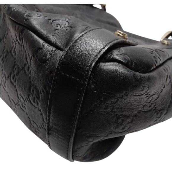 Gucci Black Guccissima Leather Abbey Hobo - Picture 6 of 10